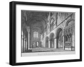 Interior View of St Bartholomew's Priory, Smithfield, City of London, 1818-John Coney-Framed Giclee Print