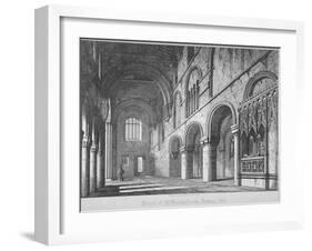 Interior View of St Bartholomew's Priory, Smithfield, City of London, 1818-John Coney-Framed Giclee Print