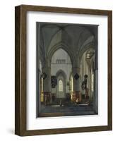 Interior View of St. Bavo Church, Harlem-Gerrit Adriaensz Berckheyde-Framed Giclee Print