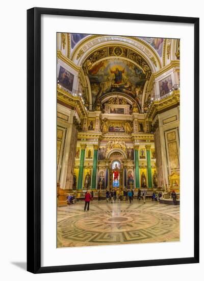 Interior View of St. Isaac's Cathedral, St. Petersburg, Russia, Europe-Michael-Framed Photographic Print