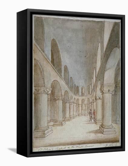 Interior View of St John's Chapel, Tower of London, C1810-Frederick Nash-Framed Stretched Canvas