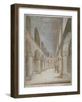 Interior View of St John's Chapel, Tower of London, C1810-Frederick Nash-Framed Giclee Print