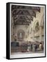 Interior View of St Leonard's Church, Bromley-By-Bow, London, C1860-George Hawkins-Framed Stretched Canvas