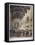 Interior View of St Leonard's Church, Bromley-By-Bow, London, C1860-George Hawkins-Framed Stretched Canvas