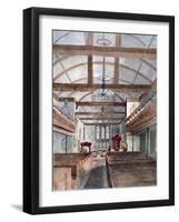 Interior View of St Pancras Old Church, London, 1853-null-Framed Giclee Print