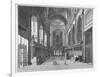 Interior View of St Paul's Cathedral, City of London, C1720-Johannes Kip-Framed Giclee Print