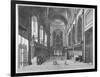 Interior View of St Paul's Cathedral, City of London, C1720-Johannes Kip-Framed Giclee Print