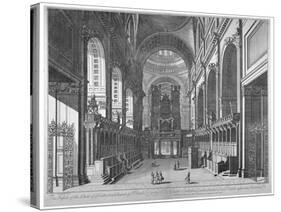 Interior View of St Paul's Cathedral, City of London, C1720-Johannes Kip-Stretched Canvas
