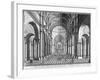 Interior View of St Paul's Cathedral, Looking East Along the Nave, City of London, 1720-null-Framed Giclee Print