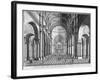 Interior View of St Paul's Cathedral, Looking East Along the Nave, City of London, 1720-null-Framed Giclee Print