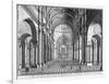 Interior View of St Paul's Cathedral, Looking East Along the Nave, City of London, 1720-null-Framed Giclee Print