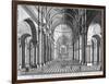 Interior View of St Paul's Cathedral, Looking East Along the Nave, City of London, 1720-null-Framed Giclee Print