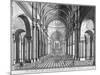 Interior View of St Paul's Cathedral, Looking East Along the Nave, City of London, 1720-null-Mounted Giclee Print