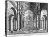 Interior View of St Paul's Cathedral, Looking East Along the Nave, City of London, 1720-null-Stretched Canvas