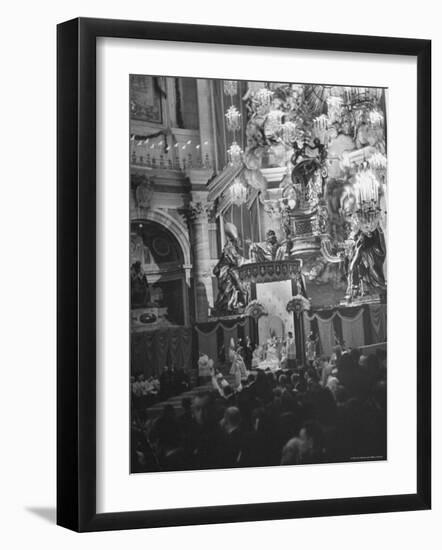 Interior View of St. Peter's Church During Mother Cabrini's Canonization-John Phillips-Framed Photographic Print