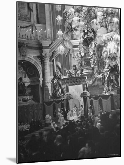 Interior View of St. Peter's Church During Mother Cabrini's Canonization-John Phillips-Mounted Photographic Print