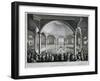 Interior View of Surrey Chapel with a Service Taking Place, Southwark, London, C1815-J Wilmshurst-Framed Giclee Print