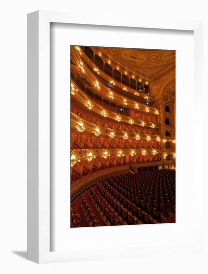 Interior view of Teatro Colon and its Concert Hall, Buenos Aires, Buenos Aires Province, Argentina,-Karol Kozlowski-Framed Photographic Print