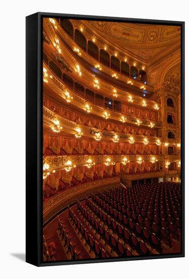 Interior view of Teatro Colon and its Concert Hall, Buenos Aires, Buenos Aires Province, Argentina,-Karol Kozlowski-Framed Stretched Canvas