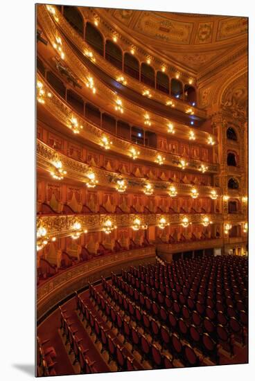 Interior view of Teatro Colon and its Concert Hall, Buenos Aires, Buenos Aires Province, Argentina,-Karol Kozlowski-Mounted Premium Photographic Print