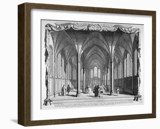 Interior View of Temple Church, City of London, 1750-John Boydell-Framed Giclee Print