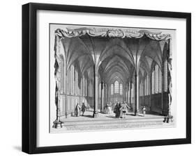 Interior View of Temple Church, City of London, 1750-John Boydell-Framed Giclee Print