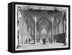 Interior View of Temple Church, City of London, 1750-John Boydell-Framed Stretched Canvas