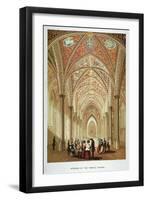 Interior View of Temple Church, City of London, C1860-null-Framed Giclee Print