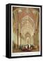 Interior View of Temple Church, City of London, C1860-null-Framed Stretched Canvas