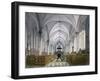 Interior View of Temple Church, London, 1811-George Shepherd-Framed Giclee Print