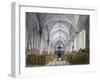 Interior View of Temple Church, London, 1811-George Shepherd-Framed Giclee Print