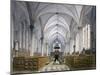 Interior View of Temple Church, London, 1811-George Shepherd-Mounted Giclee Print