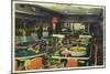 Interior View of the 21 Club Casino, Hotel Last Frontier - Las Vegas, NV-Lantern Press-Mounted Art Print