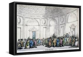 Interior View of the Bank of England, City of London, 1792-Thomas Rowlandson-Framed Stretched Canvas