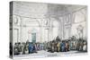 Interior View of the Bank of England, City of London, 1792-Thomas Rowlandson-Stretched Canvas