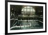Interior View of the Bathing Pavilion - Santa Cruz, CA-Lantern Press-Framed Premium Giclee Print