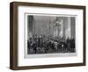 Interior View of the British Coffee House on Cockspur Street, Westminster, London, 1839-null-Framed Giclee Print