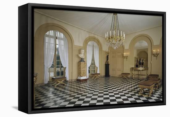 Interior View of the Castle of Malmaison: Billiard-null-Framed Stretched Canvas