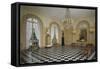 Interior View of the Castle of Malmaison: Billiard-null-Framed Stretched Canvas