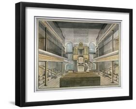 Interior View of the Chapel, Horsemonger Lane Prison, Union Road, Southwark, London, 1826-G Yates-Framed Giclee Print