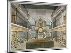 Interior View of the Chapel, Horsemonger Lane Prison, Union Road, Southwark, London, 1826-G Yates-Mounted Giclee Print