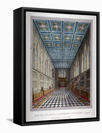 Interior View of the Chapel in Lambeth Palace, London, C1810-null-Framed Stretched Canvas