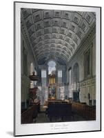 Interior View of the Chapel Royal in St James's Palace, Westminster, London, 1816-Daniel Havell-Mounted Giclee Print