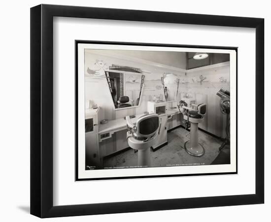 Interior View of the Children's Haircutting Room at Charles of the Ritz Beauty Salon at B. Altman…-Byron Company-Framed Giclee Print