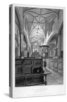 Interior View of the Church of St Alban, Wood Street, City of London, 1838-J Lemon-Stretched Canvas
