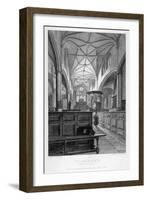 Interior View of the Church of St Alban, Wood Street, City of London, 1838-J Lemon-Framed Giclee Print