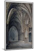 Interior View of the Cloisters in Westminster Abbey, London, C1830-John Chessell Buckler-Mounted Giclee Print