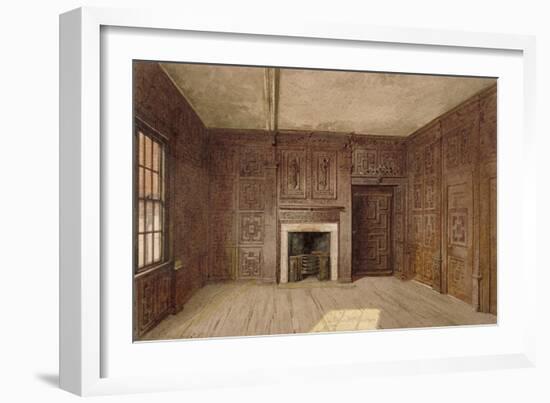 Interior View of the Compton Oak Room, Canonbury House, Islington, London, 1887-John Crowther-Framed Giclee Print