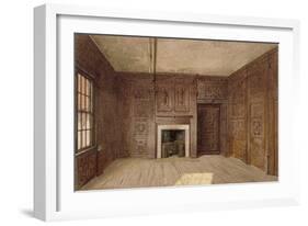 Interior View of the Compton Oak Room, Canonbury House, Islington, London, 1887-John Crowther-Framed Giclee Print