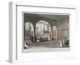 Interior View of the Doctors' Commons, City of London, 1808-Joseph Constantine Stadler-Framed Giclee Print